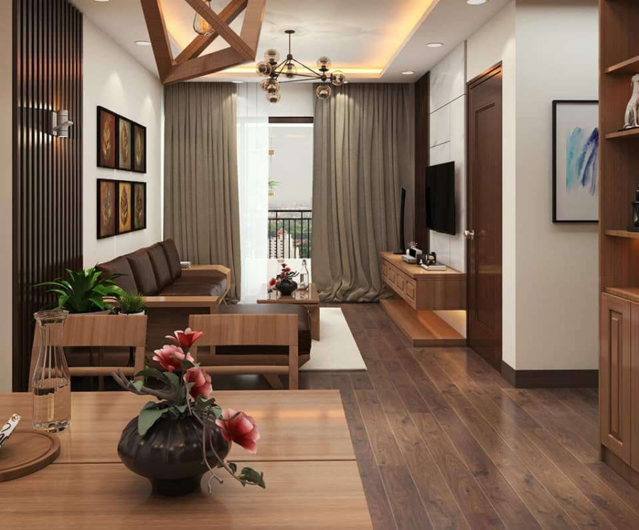 thiết kế nội thất căn hộ chung cư 65m2
