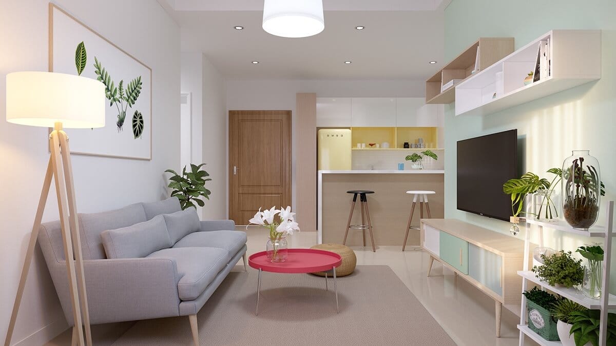 Thiết kế nội thất chung cư nhỏ 40m2