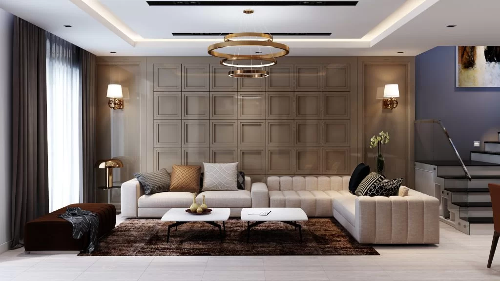 Thiết kế đồ nội thất cho phòng khách tại biệt thự Gamuda
